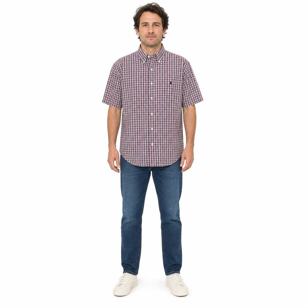 Ralph lauren Blake button up plaid multicolor short sleeve XL